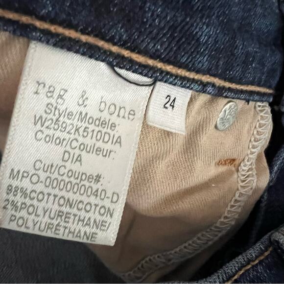 Rag & Bone Dre Straight-Leg Distressed Cropped Jeans in Dia Wash - Picture 10 of 10